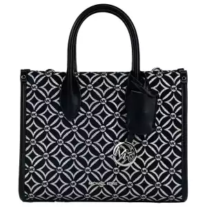 Michael Kors Mirella Small Top Zip Crossbody Tote Bag Black