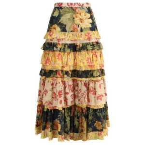 Valentino Long flounce Skirt