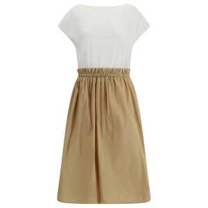 Fabiana Filippi Long Dress with appliqué skirt