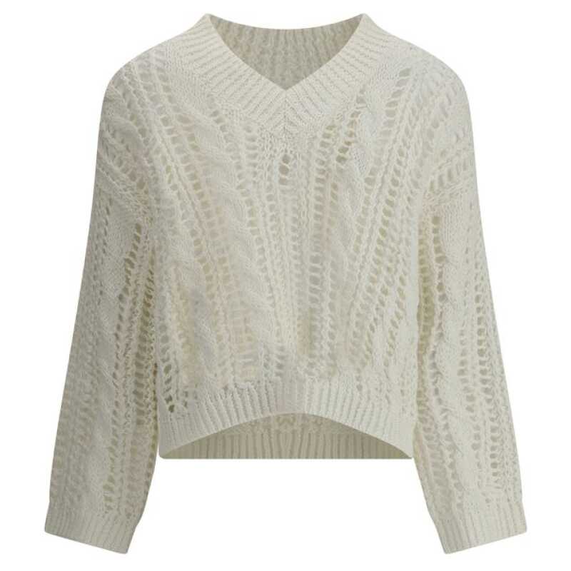 Brunello Cucinelli Lace-knit  Sweater, theFeinheit