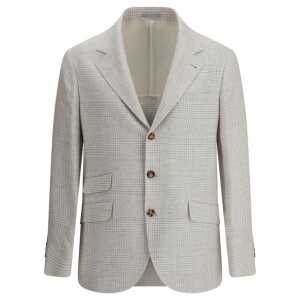 Brunello Cucinelli Single-breasted check Blazer