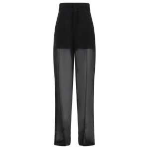 Blumarine Semi-sheer georgette Pants