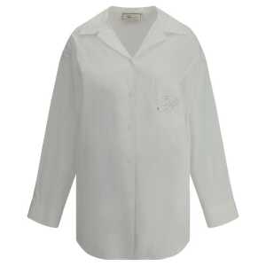 Blumarine Shirt with strassed logo