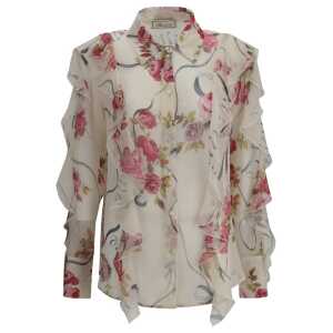 Blumarine Floral silk chiffon Shirt