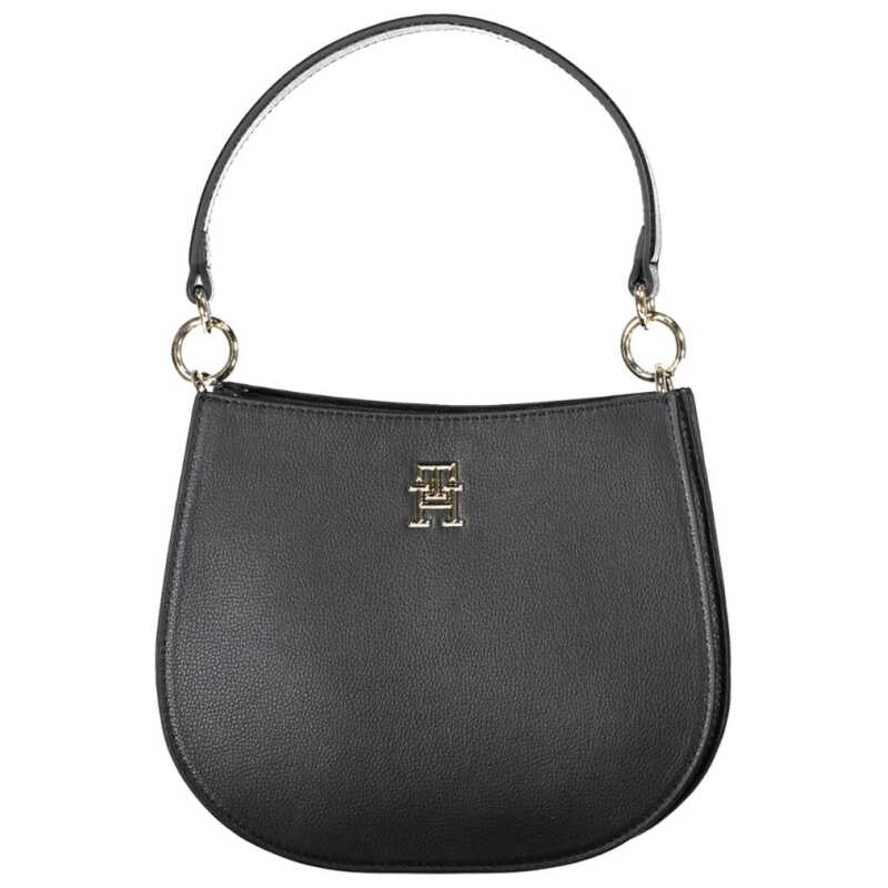 Tommy Hilfiger Black Polyester Women Handbag, theFeinheit