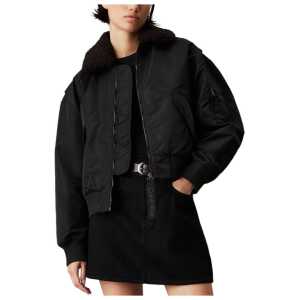 Calvin Klein Jeans Black Polyester Jackets & Coat