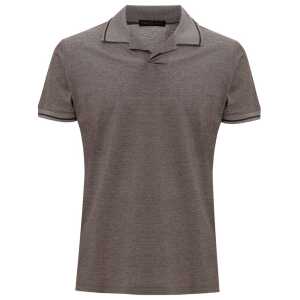 Corneliani Gray Cotton Polo Shirt
