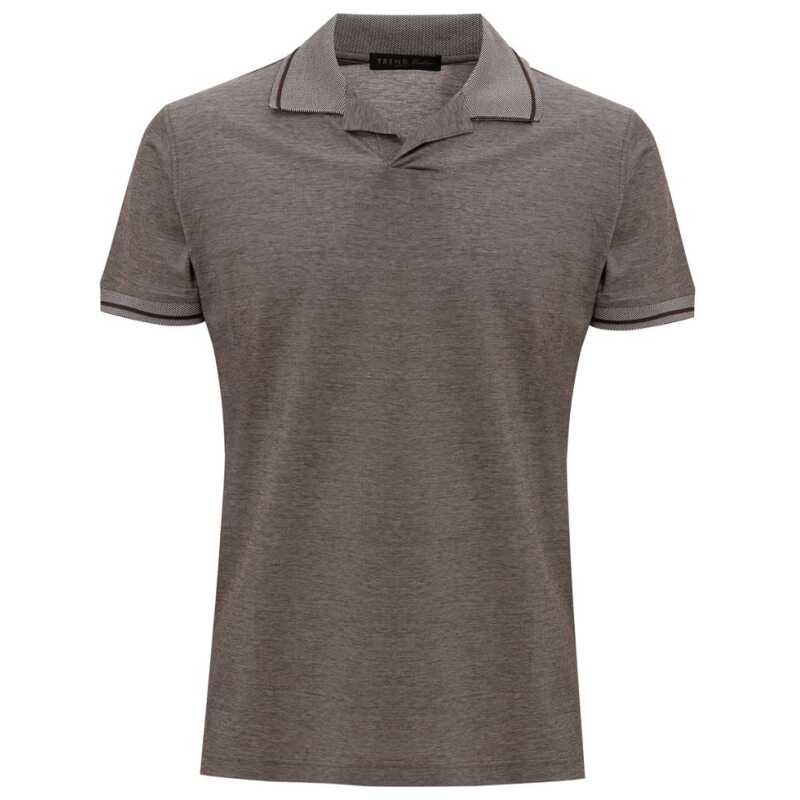 Corneliani Gray Cotton Polo Shirt, theFeinheit