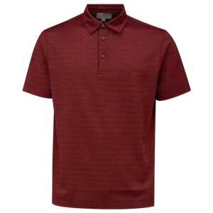 Canali Burgundy Cotton Polo Shirt