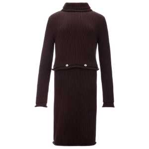 Bottega Veneta Elegant Viscose Brown Dress