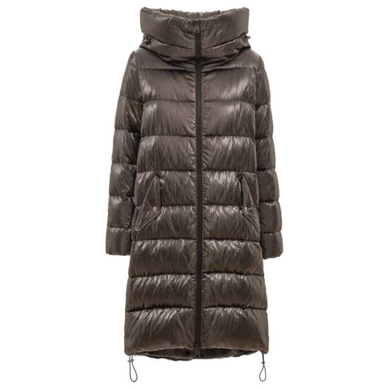 Herno Silver Viscose Jackets &amp; Coat, theFeinheit