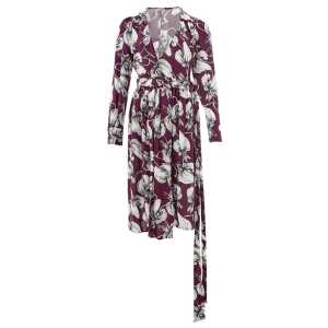 Lardini Elegant Purple Viscose Dress