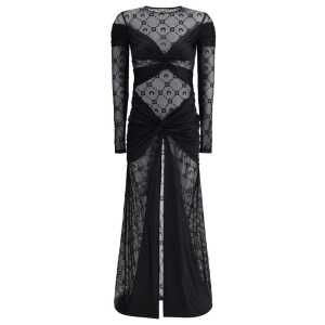 Marine Serre Draped Long Dress