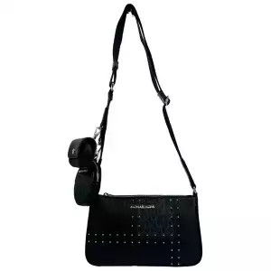 Michael Kors Crossbody Tech Attachment Bag Purse Black