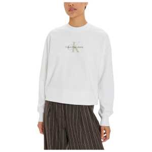 Calvin Klein Jeans White Recycled Cotton Sweater