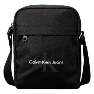 Calvin Klein Jeans Black Recycled Polyester Messenger Bag