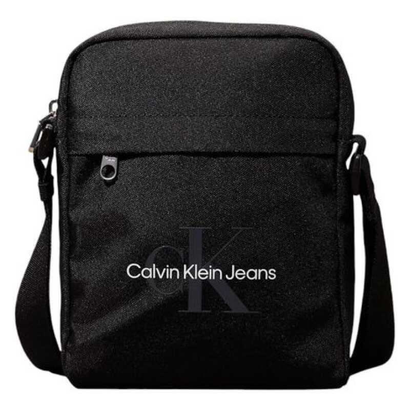 Calvin Klein Jeans Black Recycled Polyester Messenger Bag, theFeinheit