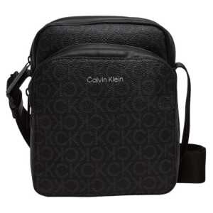 Calvin Klein Black Recycled Polyester Messenger Bag