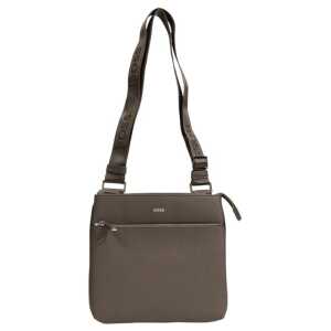 Hugo Boss Green Leather Messenger Bag