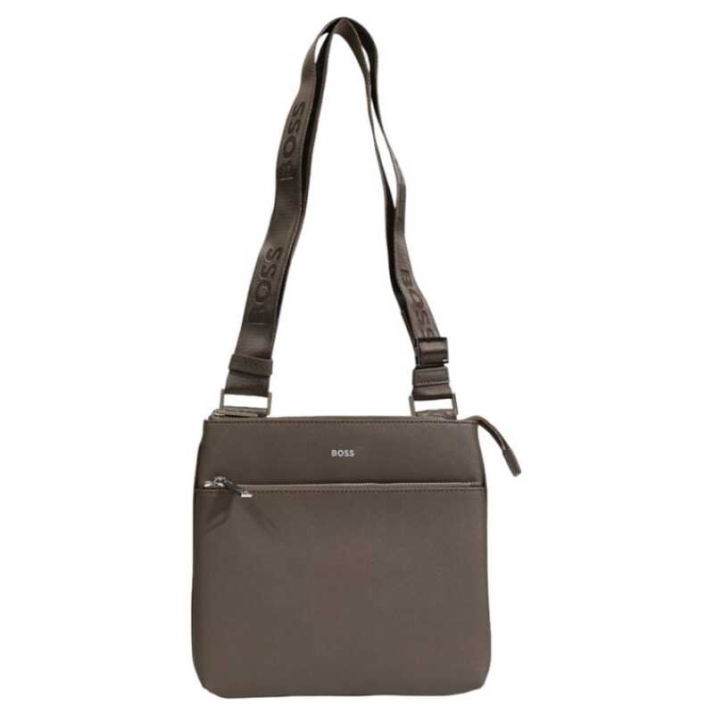 Hugo Boss Green Leather Messenger Bag, theFeinheit