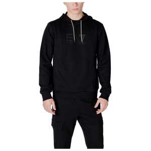 EA7 Emporio Armani Black Cotton Sweater