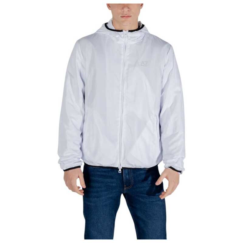 EA7 Emporio Armani White Polyester Jackets &amp; Coat, theFeinheit