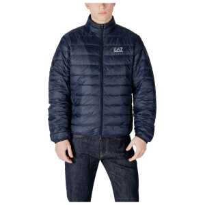 EA7 Emporio Armani Blue Polyamide Jackets & Coat