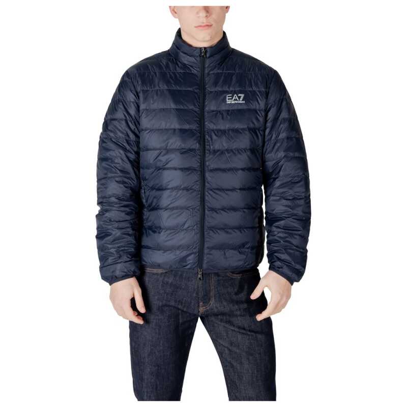 EA7 Emporio Armani Blue Polyamide Jackets &amp; Coat, theFeinheit