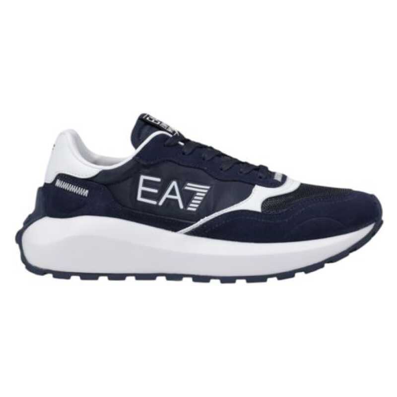 EA7 Emporio Armani Blue Polyamide Sneaker, theFeinheit