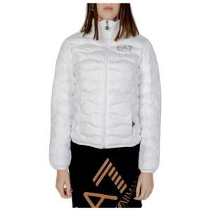 EA7 Emporio Armani White Polyester Jackets & Coat