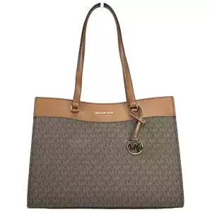 Michael Kors Jet Set Large Pocket Tote Bag Brown