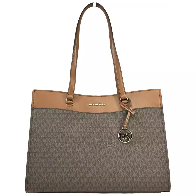 Michael Kors Jet Set Large Pocket Tote Bag Brown, theFeinheit