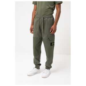 Stone Island Green Cotton Men Pants