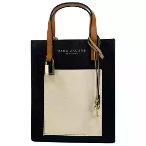 Marc Jacobs Micro Grind Leather Crossbody Bag Smoke Almond