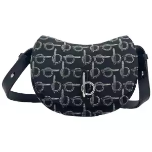 Burberry Mini Rocking Horse Crossbody Bag Purse Black