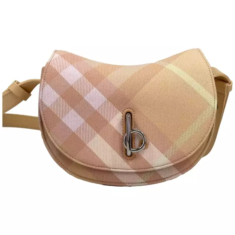 Burberry Mini Check Rocking Horse Crossbody Bag Purse Peach, theFeinheit