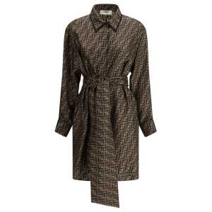 Fendi FF pattern shirt Dress