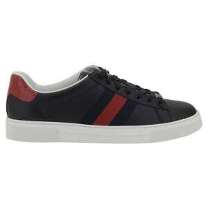 Gucci Black Leather Sneakers