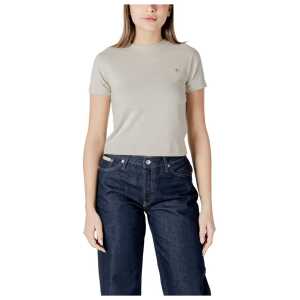 Calvin Klein Jeans Beige Cotton Tops & T-Shirt