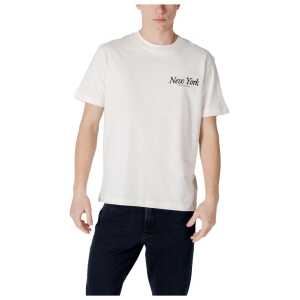 Calvin Klein Jeans Beige Cotton T-Shirt