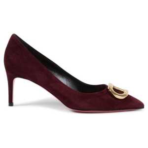 Dee Ocleppo Bordeaux Suede Leather Pump