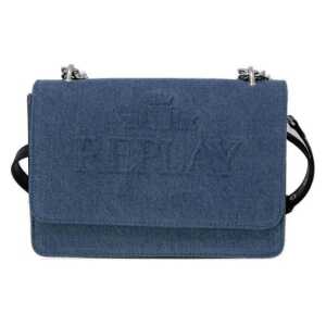 Replay Blue Polyester Shoulder Bag