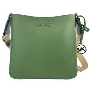 Michael Kors Green Saffiano Leather Crossbody Bag