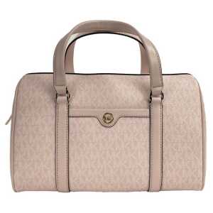 Michael Kors Pink Pvc And Smooth Leather Shoulder Bag