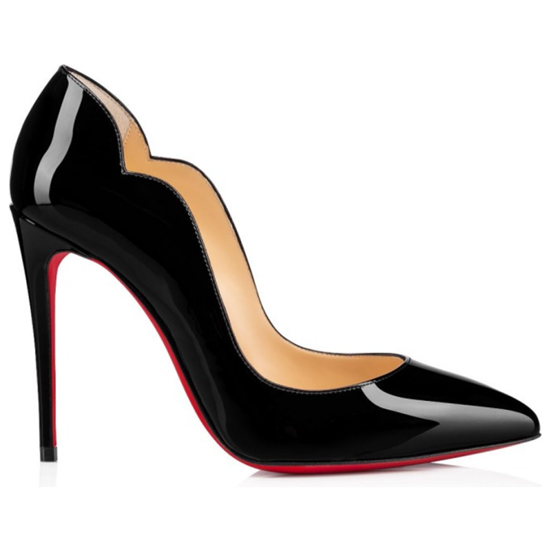 Christian Louboutin Black Patent Leather Hot Chick Pumps 100, theFeinheit