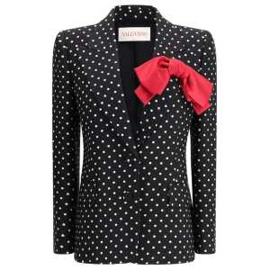 Valentino Polka dot single-breasted Blazer