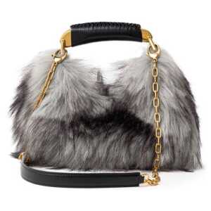 Tom Ford Gray Leather Handbag