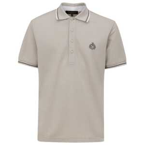 Canali Gray Cotton Polo Shirt