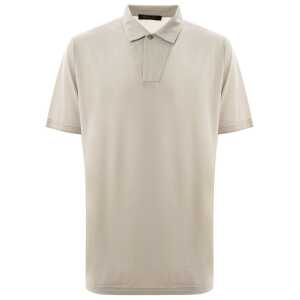 Loro Piana Gray Cotton Polo Shirt