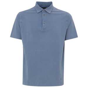 Corneliani Light Blue Cotton Polo Shirt